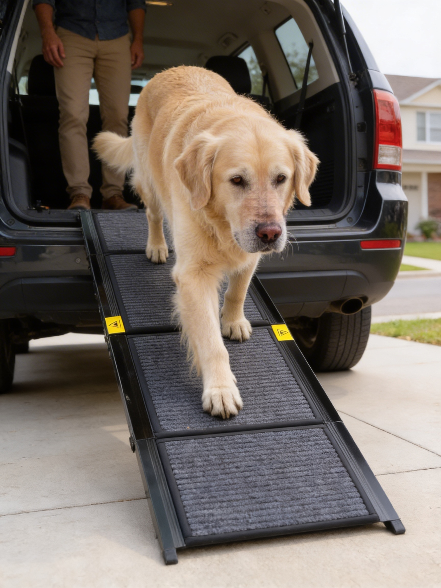 Pawtiva Pro-Grade Gentle Incline Dog Ramp