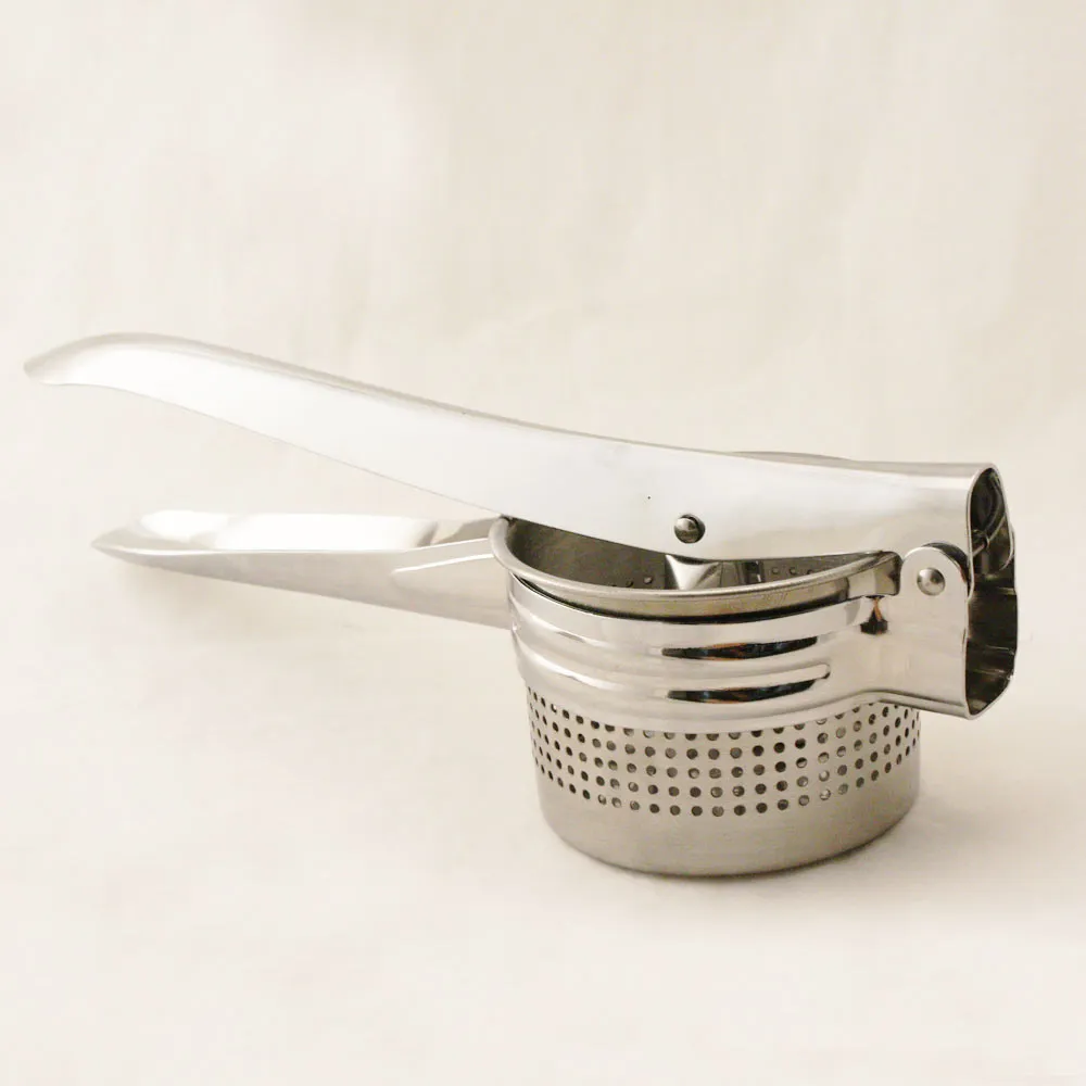 1 Stainless Steel Potato Masher Heavy Duty Potato Ricer Fruit Vegetable Press
