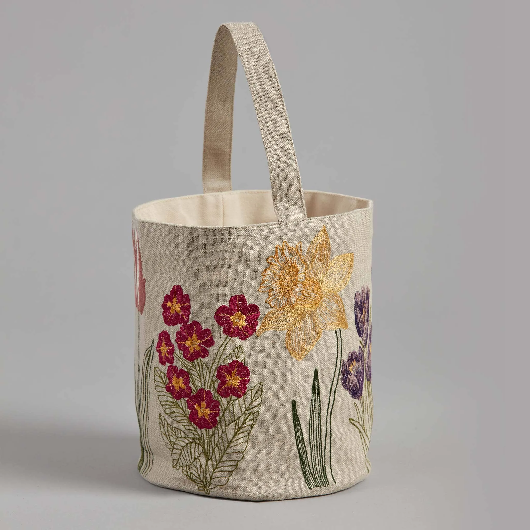Blooms Linen Bucket