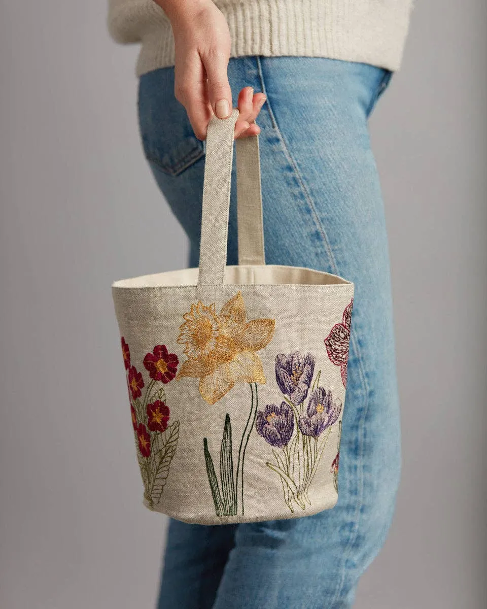 Blooms Linen Bucket