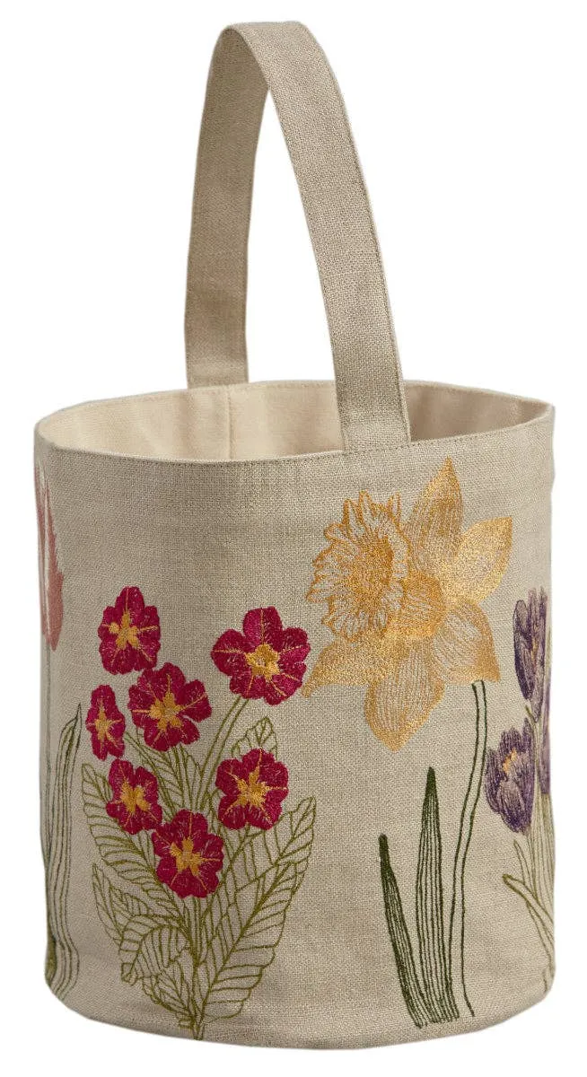 Blooms Linen Bucket