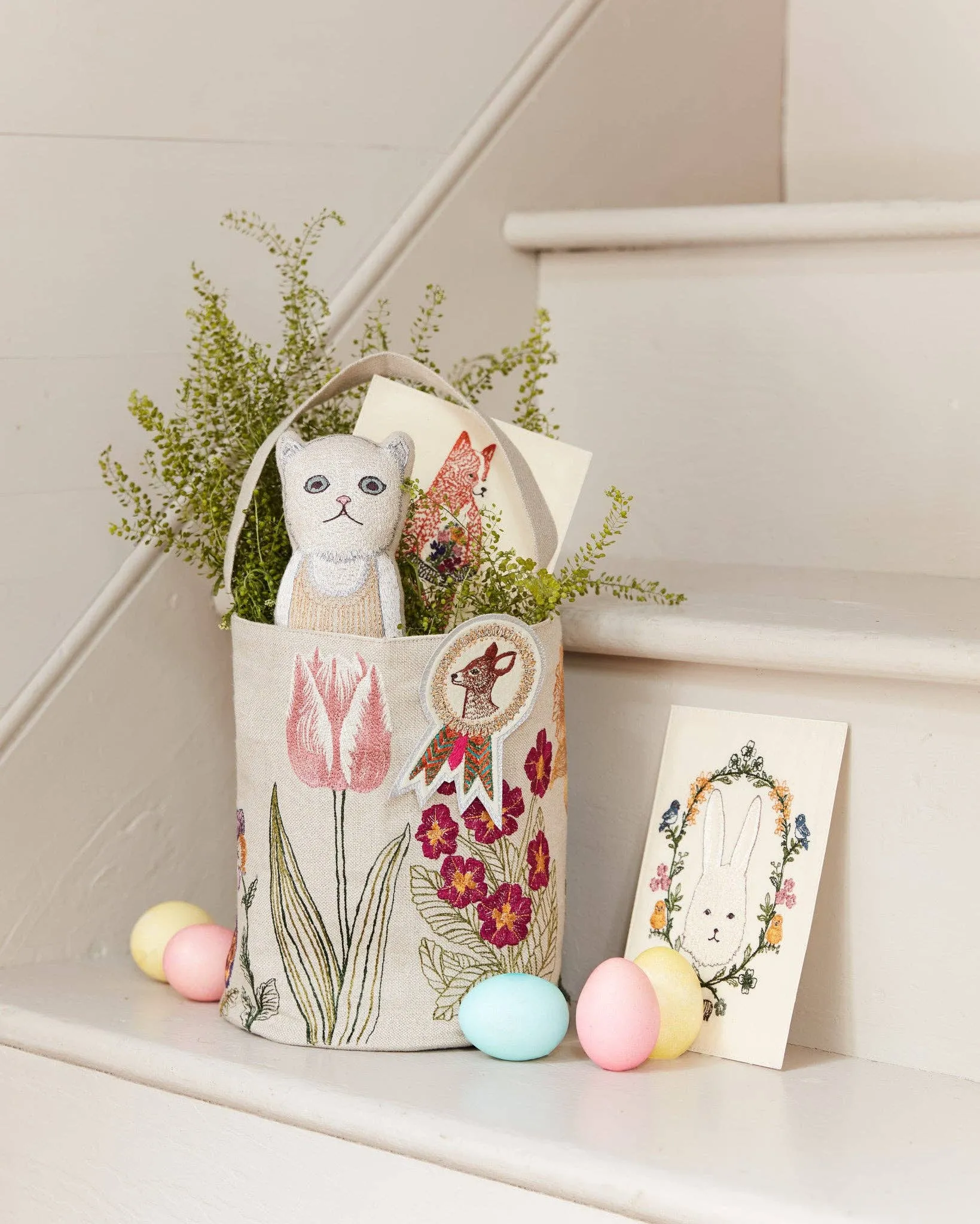 Blooms Linen Bucket