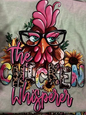 Omg! CHICKEN WHISPERER GRAPHIC TEE