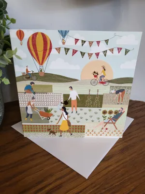 Retired Living... Greeting card
