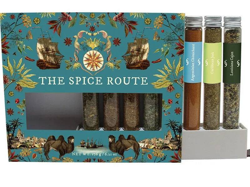 Spice Route | Superb Collection of Iconic and Exotic Spice Blends from Around the Globe | 8-Pack Gift Set