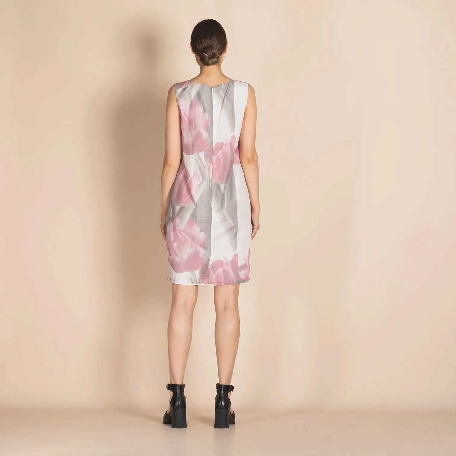 Tulips Shift Dress - Pink Tulips