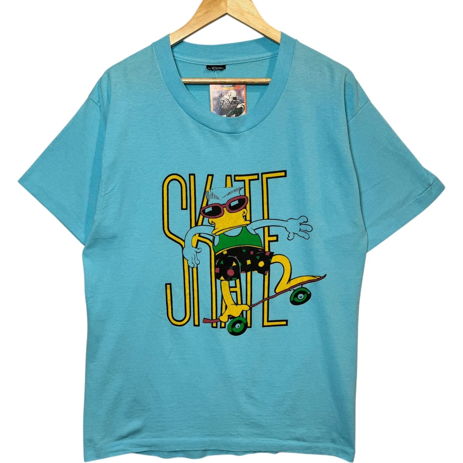 Vintage Skate Large Spellout Cool Duck 90s Tee